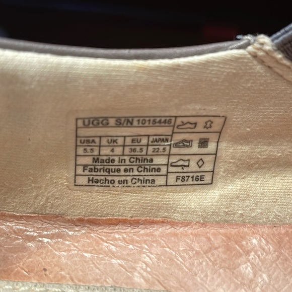 UGG Flats slip ons. Loafer type. Slate gray. Prev. Owned. US 5.5, EU 36.5, UK 4 - Picture 5 of 7